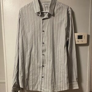 Express Men's Classic Striped Dress Shirt